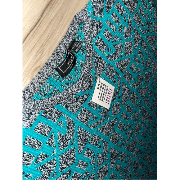 Vintage Fox Geometrical Grampa Sweater S - Picture 5 of 6